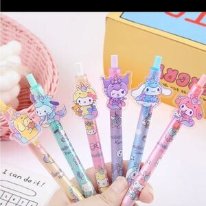 Sanrio My Melody Hello Kitty Press Gel Pen Set 5 Pieces
